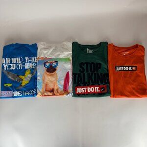 Lot of 4 Nike Multicolor Short Sleeve Crewneck Shirts Mens XL